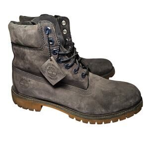 Timberland Premium Men's Size 11M Navy Suede Combat Boots 6718B 0